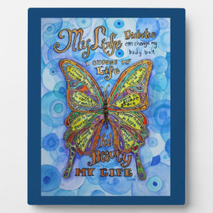 Ma vie Diabète Inspiration Poème Plaque