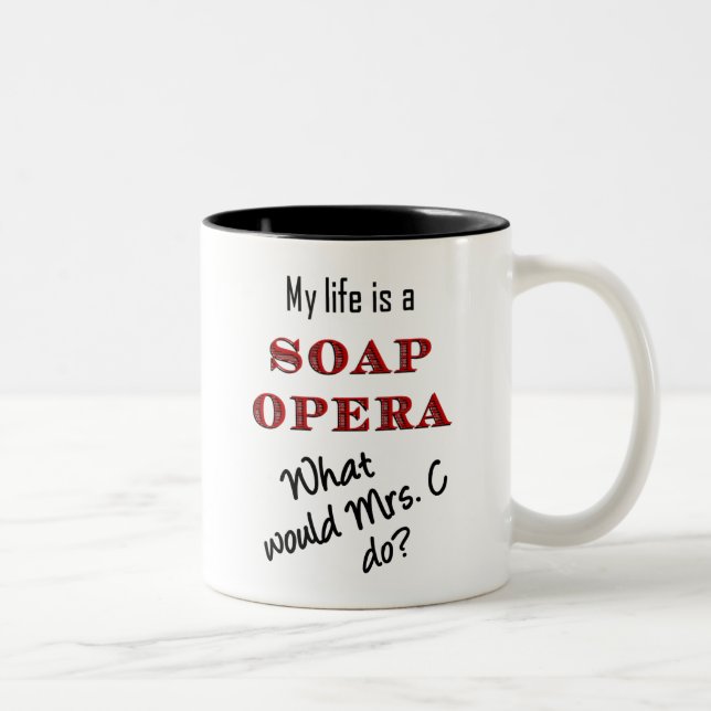 Ma vie est Mme C Mug de feuilleton (Droit)