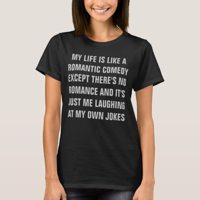 Ma vie est un T-shirt romantique de dames de (Devant)
