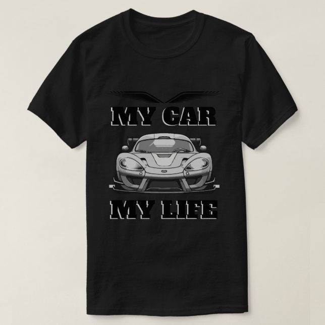 Ma voiture Mon T-shirt de vie (Design devant)
