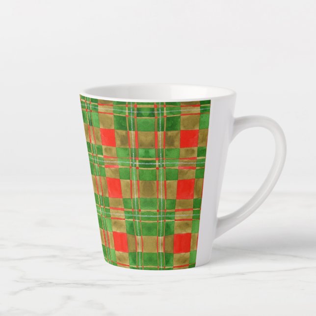 MAC GREGOR TARTAN Latte Mug (Droite)