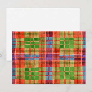 MAC RAE TARTAN 4,5 x 6,25 Carte plate / Horizontal