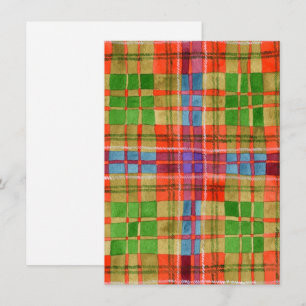 MAC RAE TARTAN 4,5x6,25 Carte plate / Verticale