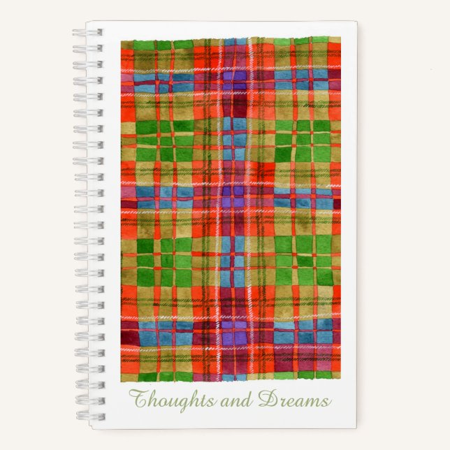 MAC RAE TARTAN 5,5x8,5 Carnet spiral (Recto)