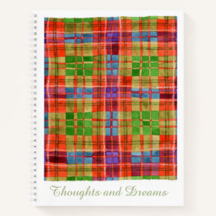 MAC RAE TARTAN 8,5x11 Carnet Spiral