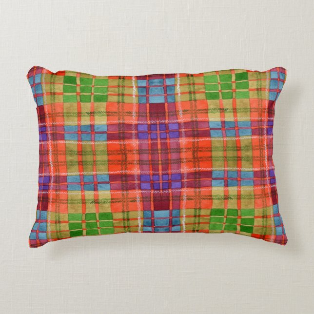 MAC RAE TARTAN Coussin à l'accent (Devant)