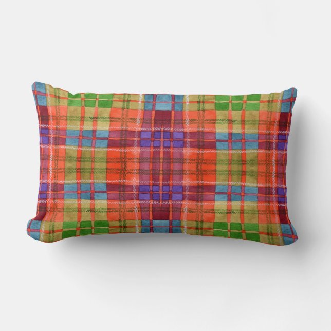 MAC RAE TARTAN Lumbar Coussin (Recto)