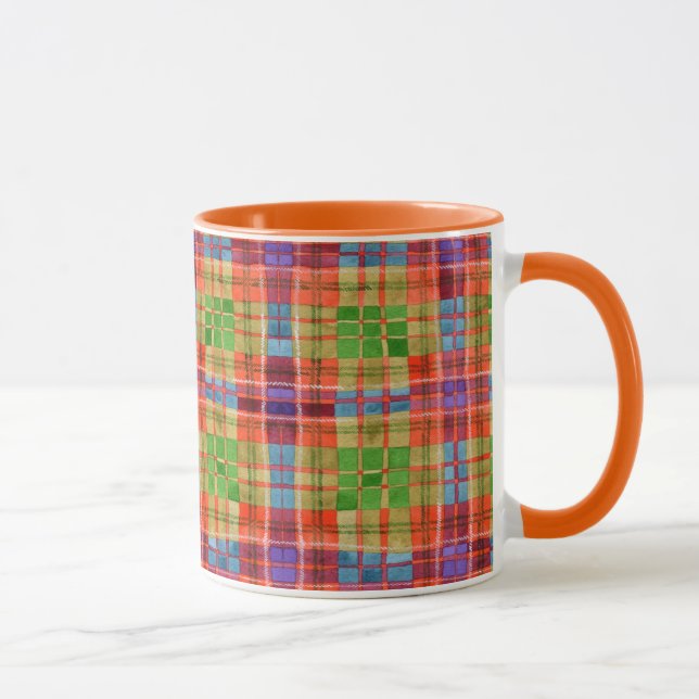 MAC RAE TARTAN Tasse Combo Orange (Droite)