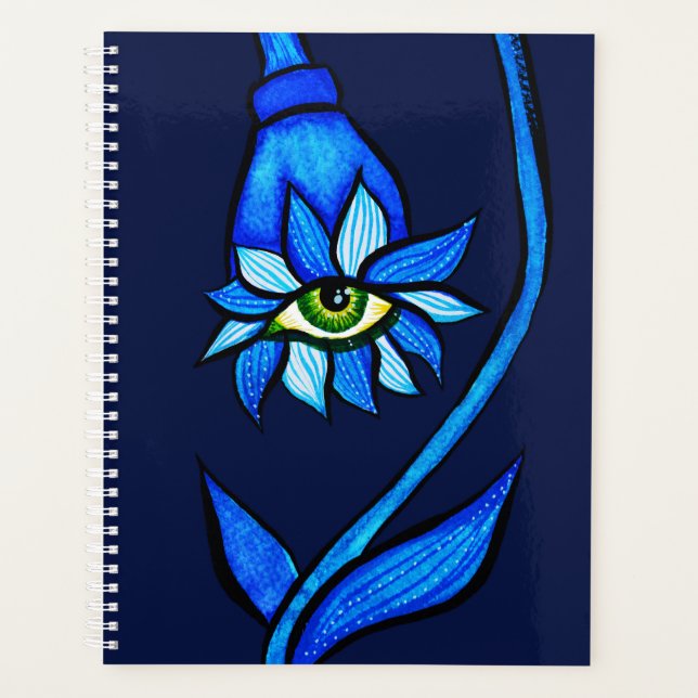 Macabre Witchy Fleur oeil Déplaisant Éffrayant ble (Devant)