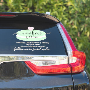 Macaron Cookies Logo Boulangerie Autocollant de vo