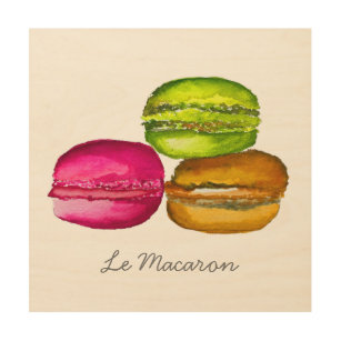 Macarons colorés aquarelle art funky