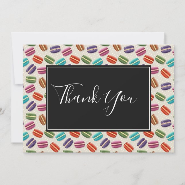 Macarons colorés mignons Merci Motif (Devant)