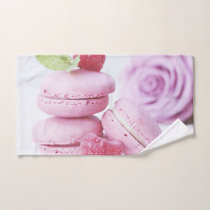 Macarons framboises roses Pâtisserie française Pho