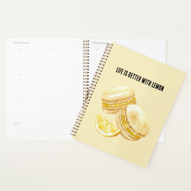 Macarons Jaune Citron (Devant avec enveloppe)