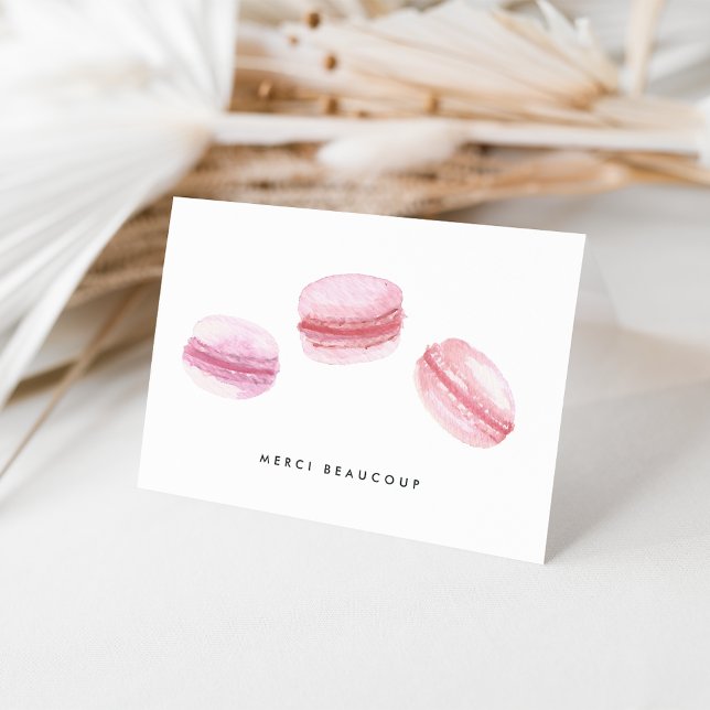 Macarons roses Merci Beaucoup (Créateur téléchargé)