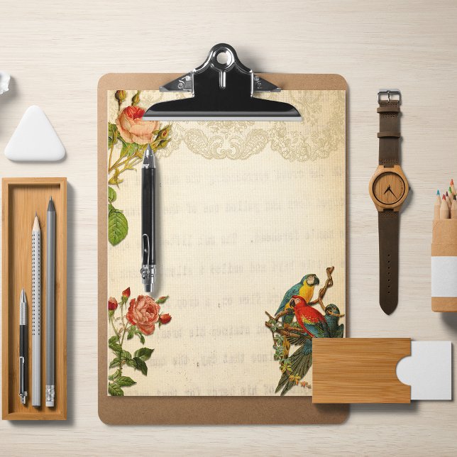 Macaws vintages Et Roses (Créateur téléchargé)