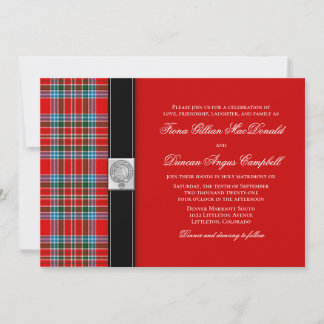 MacBean Ancient Tartan Faire-part de mariage