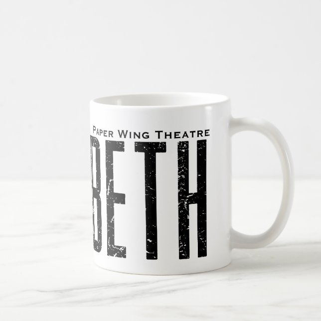 Macbeth - théâtre de papier d'aile - tasse de café (Droite)