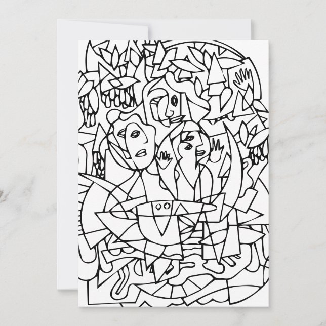 Macbeth "Trois sorcières" Cartes pour notes (Devant)