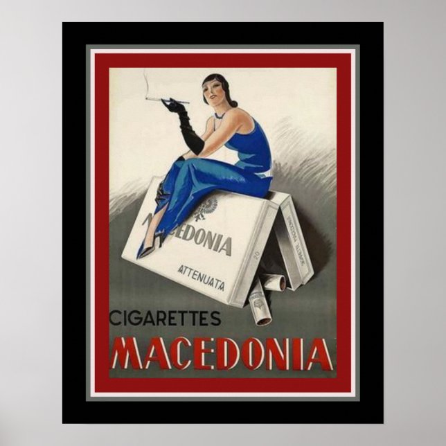 "Macédoine Cigarettes" Art Déco (Devant)
