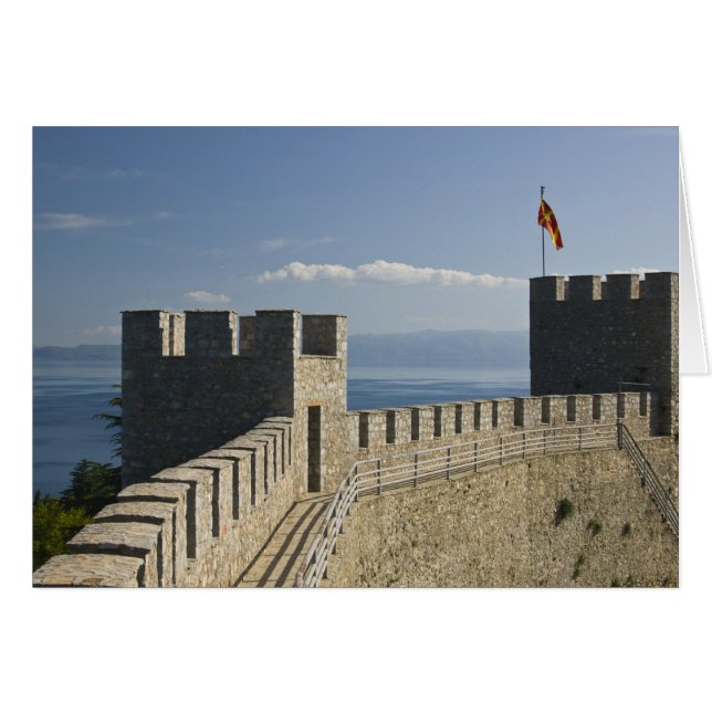 MACÉDOINE, Ohrid. Château de Car Samoil - Château  (Devant horizontal)