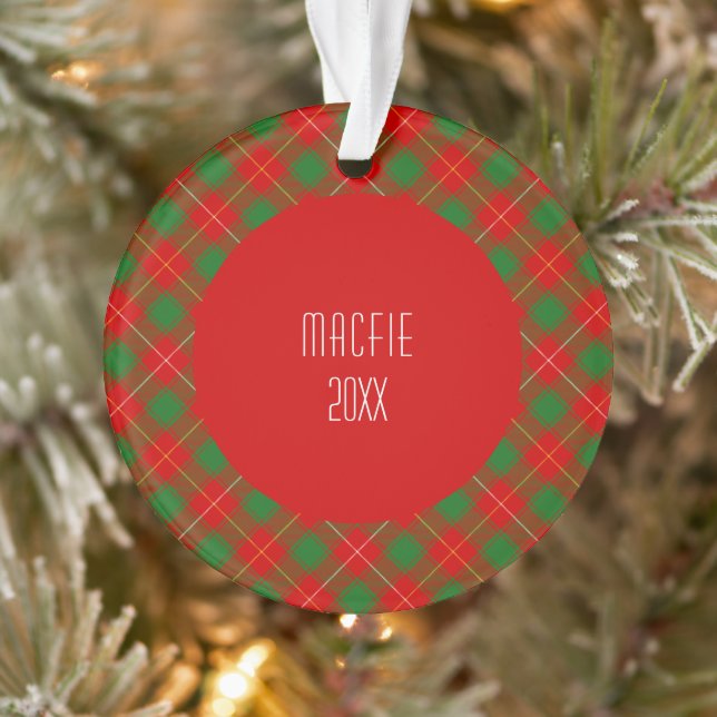 Macfie Clan Tartan Scottish Plaid (Arbre)