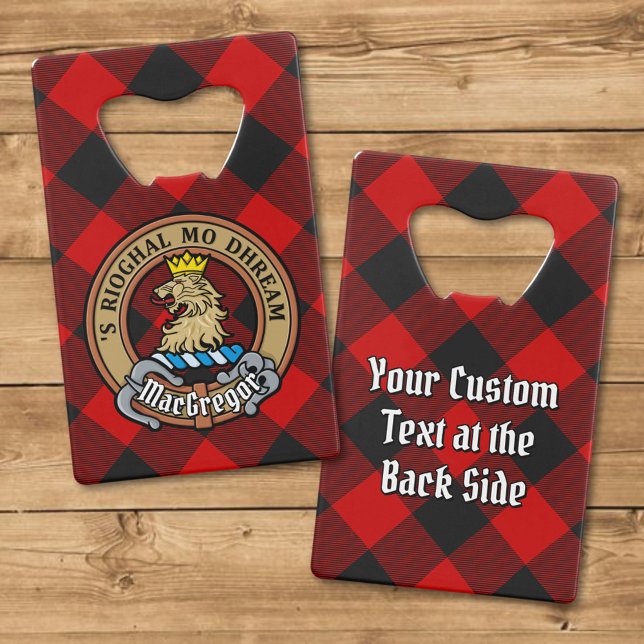 MacGregor Crest sur Rob Roy Tartan (Créateur téléchargé)
