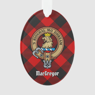 MacGregor Crest sur Rob Roy Tartan Ornament