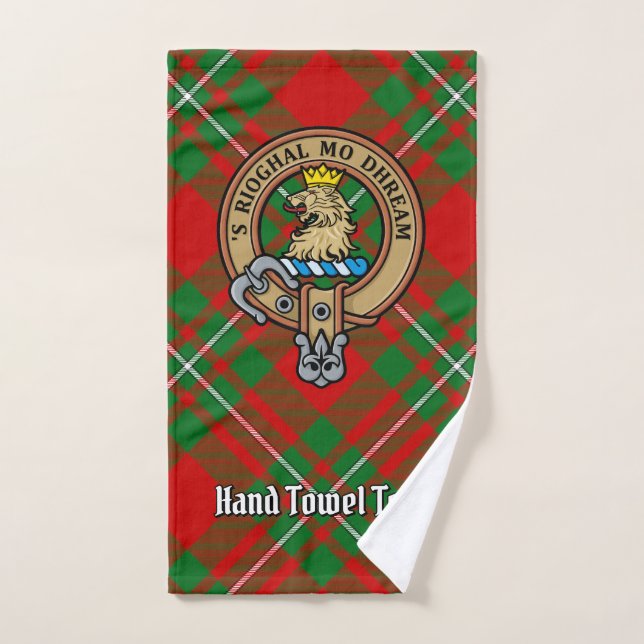 MacGregor Crest sur Tartan (Serviette à main)