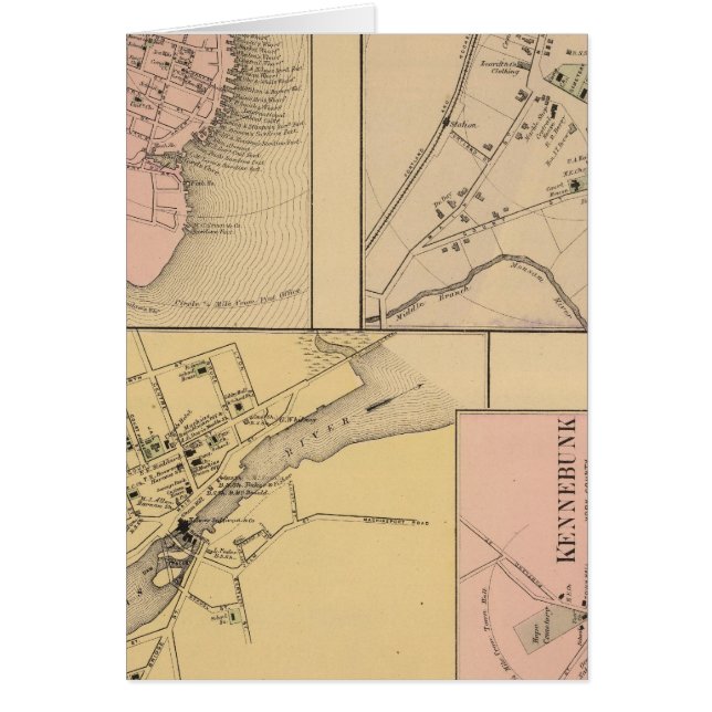 Machias, Eastport, Alfred, Kennebunk (Devant)