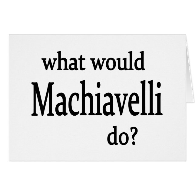Machiavel (Devant horizontal)