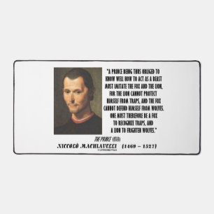 Machiavelli Prince Imiter Fox Lion Conseils Citati