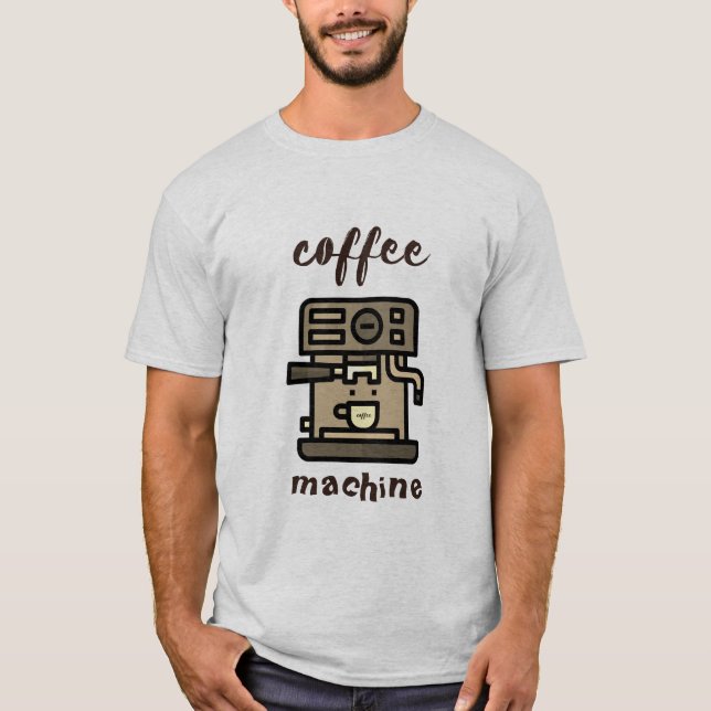 machine à café T-Shirt (Devant)