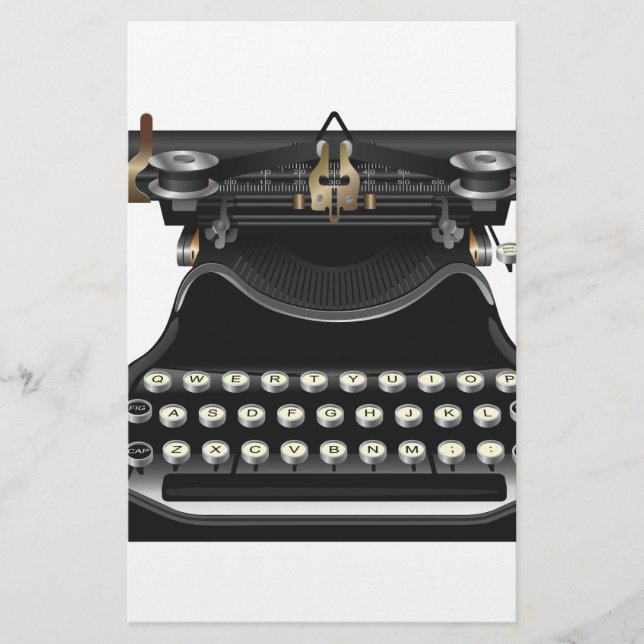 Machine à écrire antique (Devant)