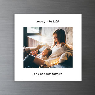 Machine à écrire minimale   Carte magnétique photo