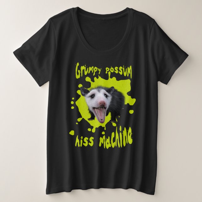 Machine à siffler drôle opossum grincheux humour s (Design devant)
