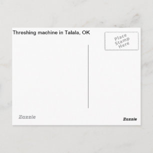 Machine à tisser à Talala, OK Carte postale
