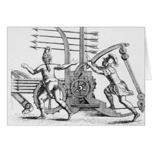 Machine de guerre romaine pour les lances de mise