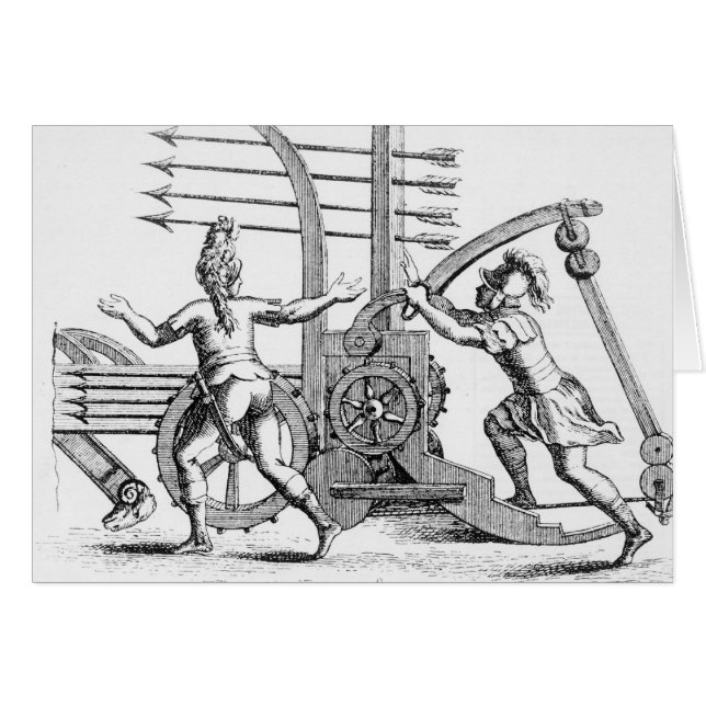 Machine de guerre romaine pour les lances de mise (Devant horizontal)