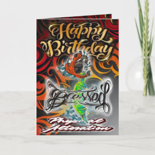 Cartes Tatouage D Anniversaire Zazzle Fr