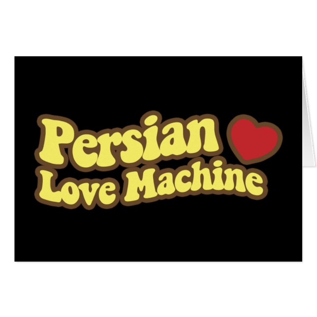 Machine persane d'amour (Devant horizontal)
