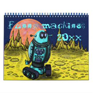 Machines cool amusantes 2016 calendrier design