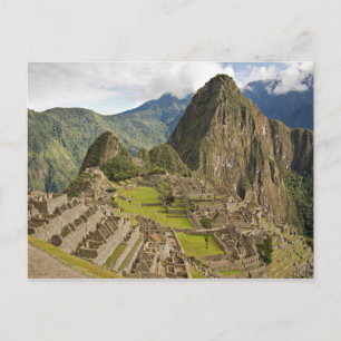 Machu Picchu, inca ville au Pérou carte postale