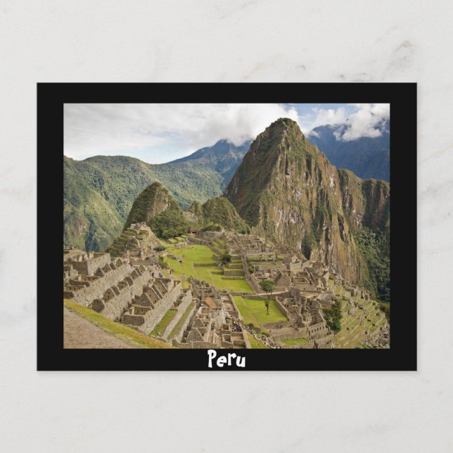 Machu Picchu, inca ville au Pérou carte postale no (Devant)