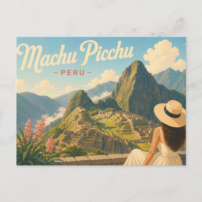 Machu Picchu - La Dame au Chapeau Carte Postale de (Devant)