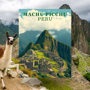 Machu Picchu Pérou Carte Postale de Voyage