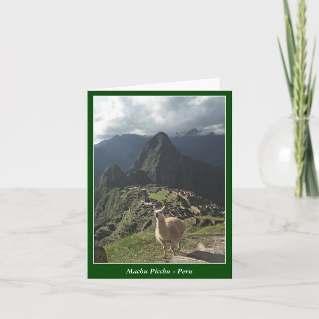 Machu Picchu Pérou - carte vierge (Devant)