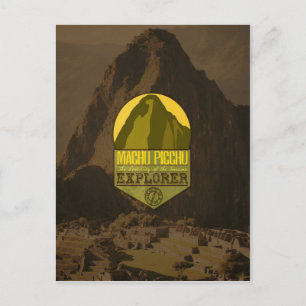 Machu Picchu Pérou Explorer Carte postale Voyage