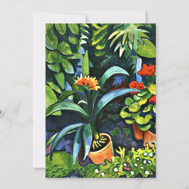 Macke - Fleurs dans le jardin (Devant)