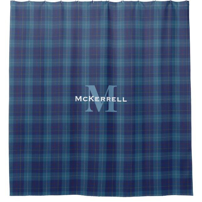MacKerrell Clan Tartan Douche Plaid Rideau (Devant)